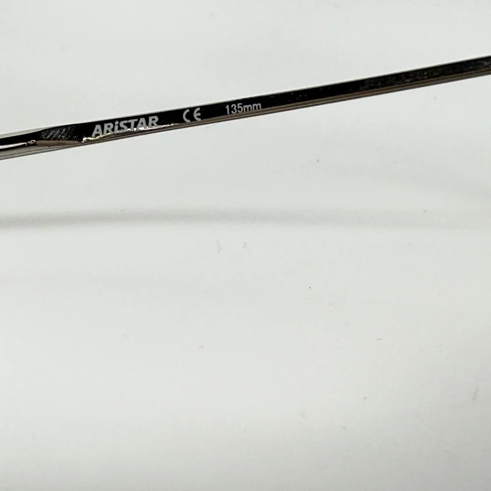 Aristar‎ Charmant AR6840 Eyeglasses Silver Oval Half Rim 49-19-135 Color 21816